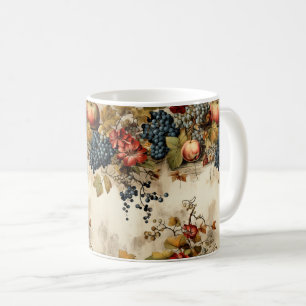 Mug Floral Thanksgiving Motif Vintage (9)
