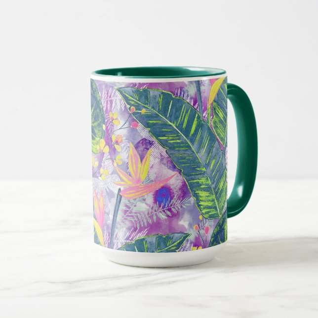 Mug Floral tropical, Botanique (Devant droit)