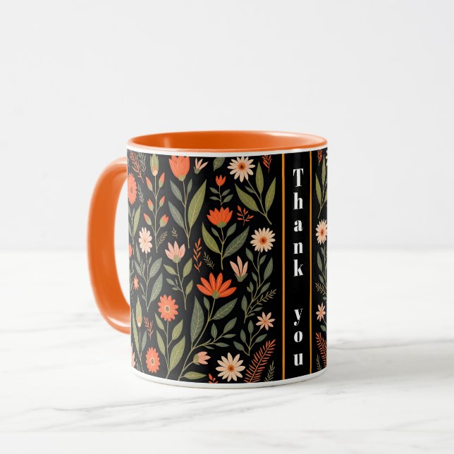 Mug Floral Vintage Belle Collection tendance (Devant gauche)