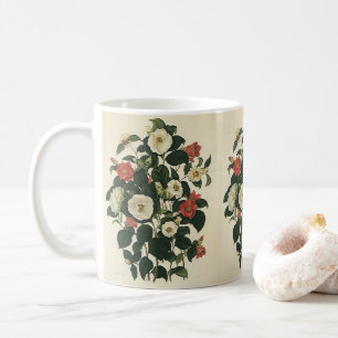 Mug Floral vintage, Jardin antique Fleurs Roses