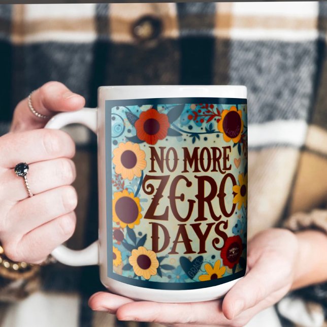 Mug Floral Zero Days Inspirant Citation Inspiriity (Créateur téléchargé)