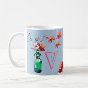 MUG FLORALE ÉLÉGANTE AVEC UNE INITIATIVE