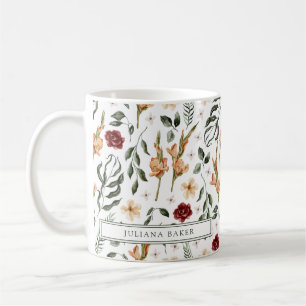 Mug Flore délicate personnalisée