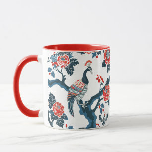 Mug Flore d'inspiration orientale et boue d'oiseaux Pa
