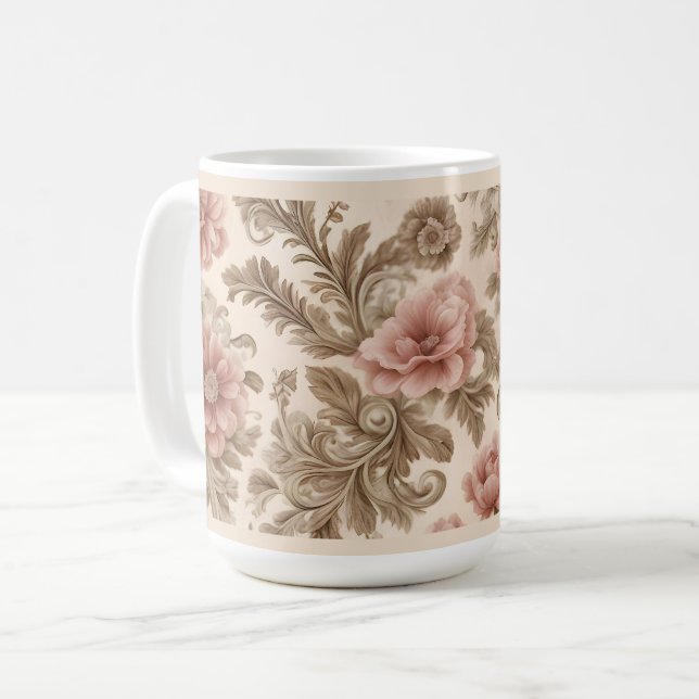 Mug Flore et rouleaux doux (Devant gauche)