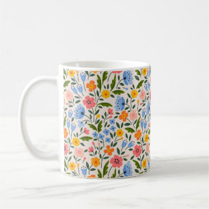 Mug Flore folklorique : Petits Motifs colorés