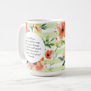 Mug Flore printanière Bande verte Photo de la Fête