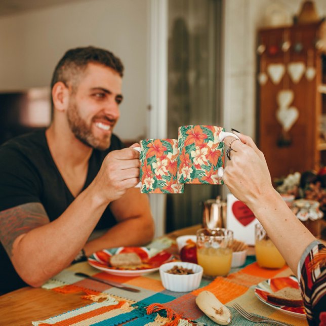 Mug Flore tropicale hawaïenne motif (Créateur téléchargé)