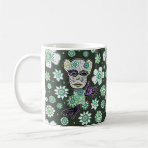 Mug Flore verte de galerie géante par Natalie Schorr