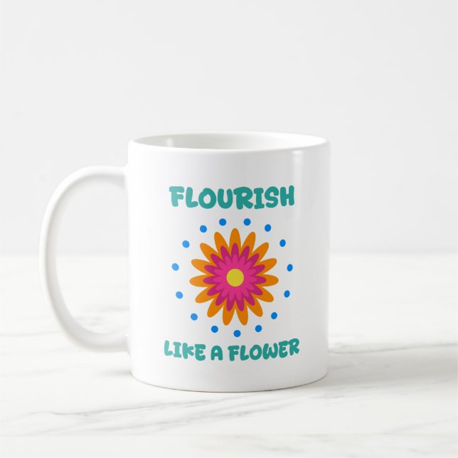 Mug Florece como una flor (Gauche)