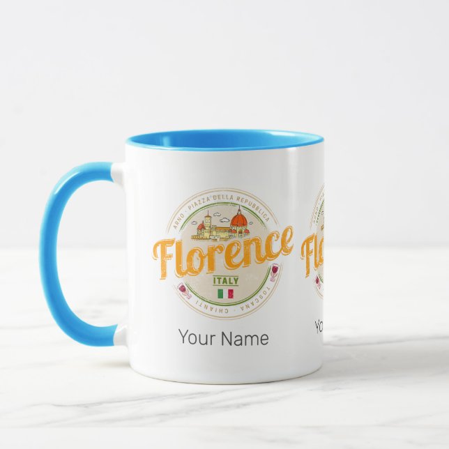 Mug Florence capitale de la Toscane Italie souvenir vi (Gauche)