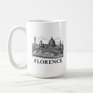 Mug Florence Cityscape - Duomo Cathedral Line Art