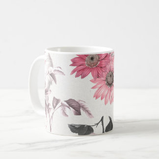 Mug Flores roses vintages
