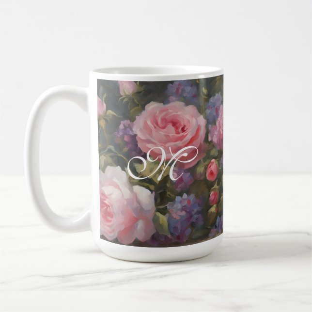 Mug Flores Vintages romantiques (Gauche)