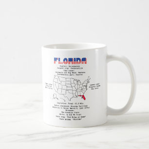 Mug Floride état américain sur la carte et des informa