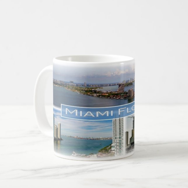 Mug Floride États-Unis - Miami - (Devant gauche)