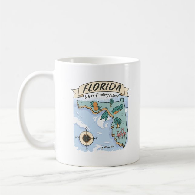 MUG FLORIDE NOUS SOMMES DE LA F*CKING WEIRD CARTE DES  (Gauche)