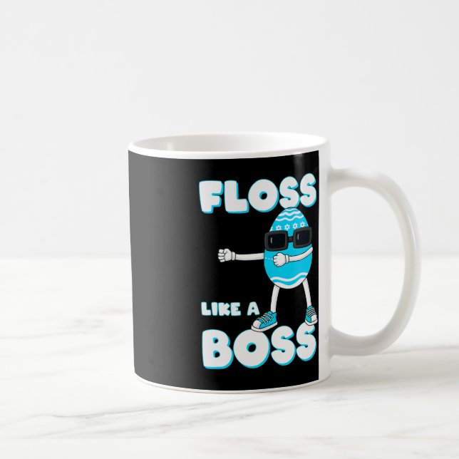 Mug Floss Comme Un Patron Oeuf De Pâques Flossant Garç (Droite)