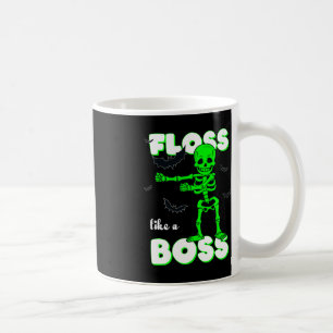 Mug Floss Like A Boss Skeleton Halloween Boys Girls Ki