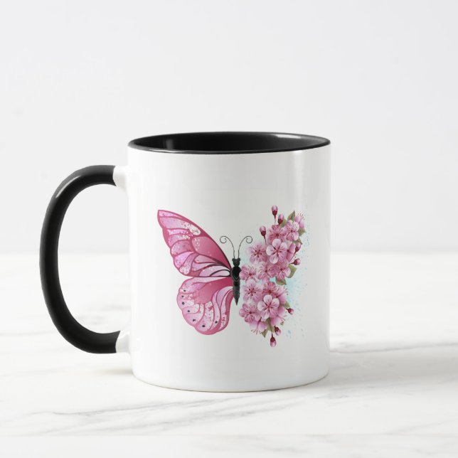 Mug Flower Butterfly (Gauche)