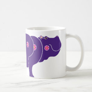 Mug flower hippo