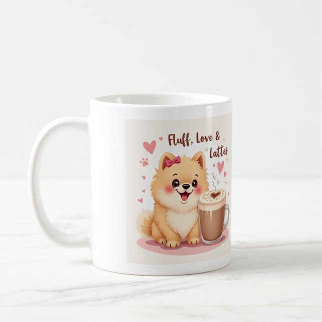 Mug Fluff, Love & Lattes (Gauche)