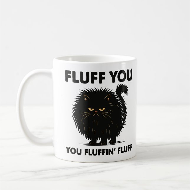 Mug Fluffeux Volumineux Chat Vie Kitty Style (Gauche)