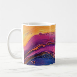 Mug Fluide Arc-en-ciel pour violet et orange coloré
