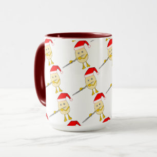 Mug Flute de Santa Hat Egghead