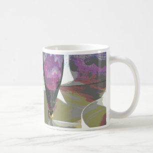 Mug Flûte en verre violet avec ombre