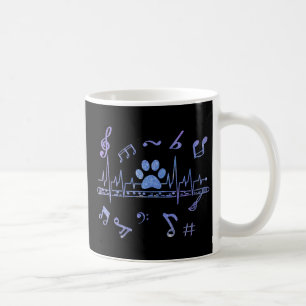 Mug Flûte musicale avec Empreintes de pattes