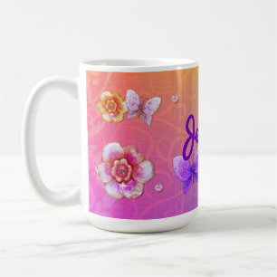Mug Flutterby Graffiti bijoux PERSONNALISÉ