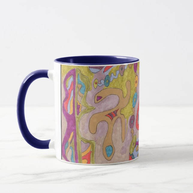 Mug "Flutterflyland" Art Abstrait (Gauche)