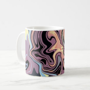 Mug Flux Abstrait doux de tons pastel et muets