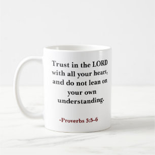 Mug Flux biblique personnalisé Confiance dans l'Éterne