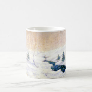 Mug Flux dans un paysage hivernal enneigé (Art de Noël