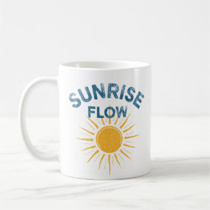 Mug Flux de lever de soleil Graphique rétro Vinyasa Yo