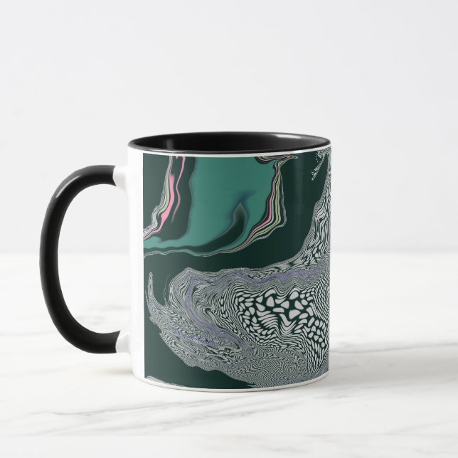 Mug "Flux de marbre émeraude" (Gauche)