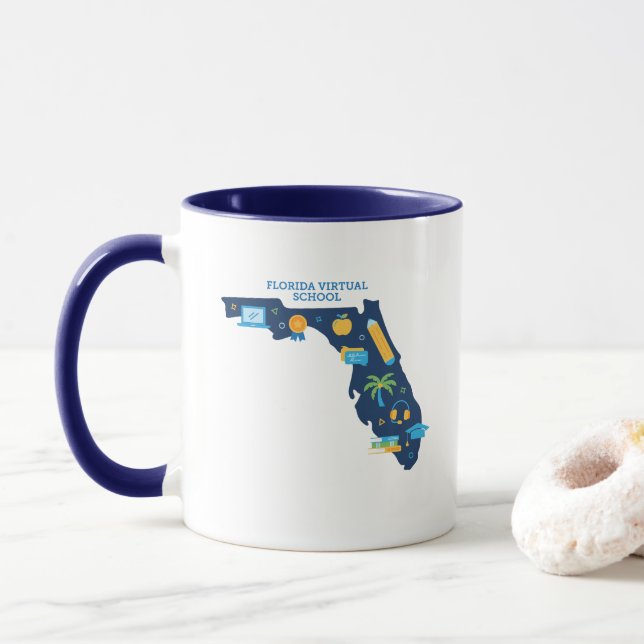 Mug FLVS État de Floride  (Avec donut)
