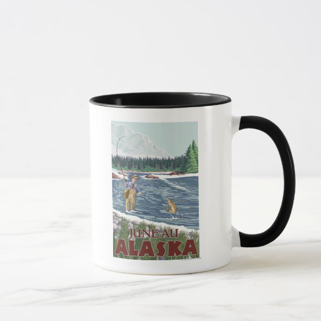 Mug Fly Fisherman - Juneau, Alaska (Droite)