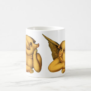 Mug Flying Angel Pigs with wings Imaginaire Animaux Ar