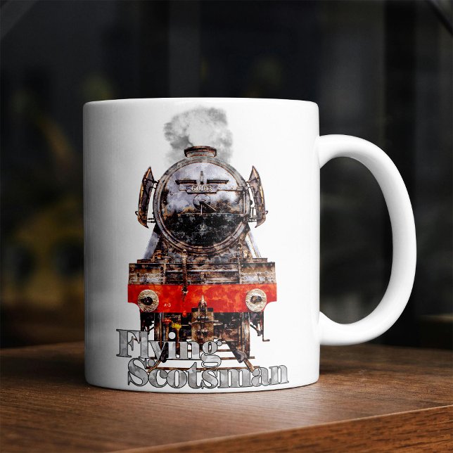 Mug Flying Scotsman – Illustration de locomotive à vap (Créateur téléchargé)