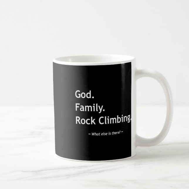 Mug Foi chrétienne Christianisme Dieu Famille Escalade (Droite)