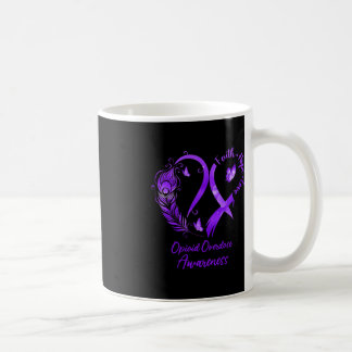 Mug Foi Coeur Hope Amour Opioïde overdose violet Ribbo