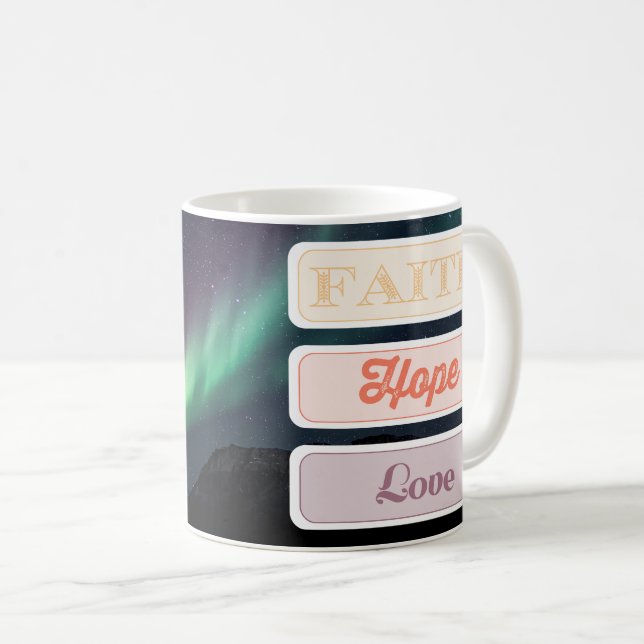 Mug Foi, Espérance, Amour (Devant droit)