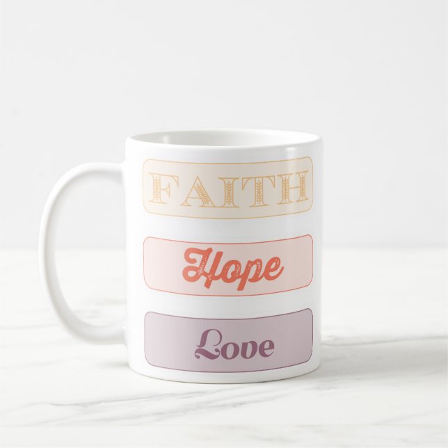 Mug Foi, Espoir, Amour (Gauche)
