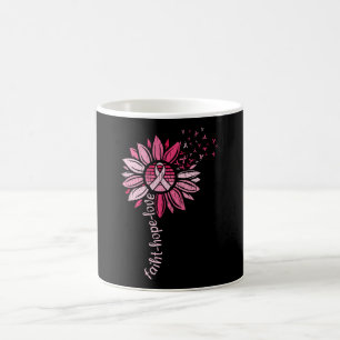 Mug Foi Espoir Amour Tournesol Sensibilisation au canc