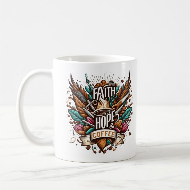 Mug Foi, Espoir & Café (Gauche)