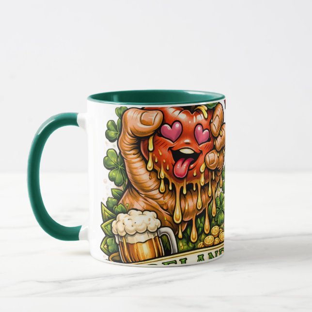 Mug Folie de la pomme de la Saint-Patrick 🍀 (Gauche)