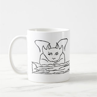 Mug Folk Art Gargoyle noir